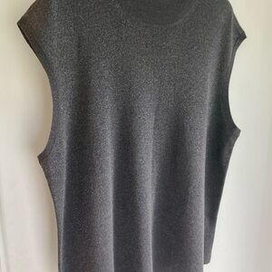NWOT COLDWATER CREEK CHARCOAL GRAY METALLIC MOCK TURTLENECK WOMEN’S PLUS 3X